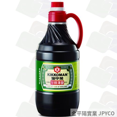 龜甲萬 甘醇薄鹽醬油 1600ml*6入