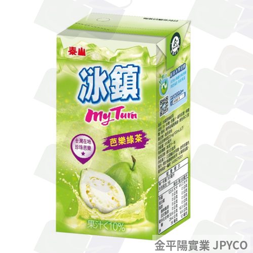 泰山 冰鎮芭樂綠茶 鋁箔300ml*24入(6入組)