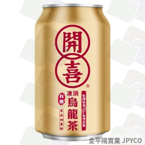 開喜 凍頂烏龍茶(有糖) 罐裝318ml*24入