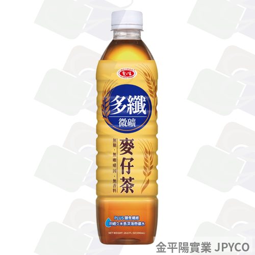 愛之味 多纖微礦麥仔茶(無糖) 小保590ml*24入