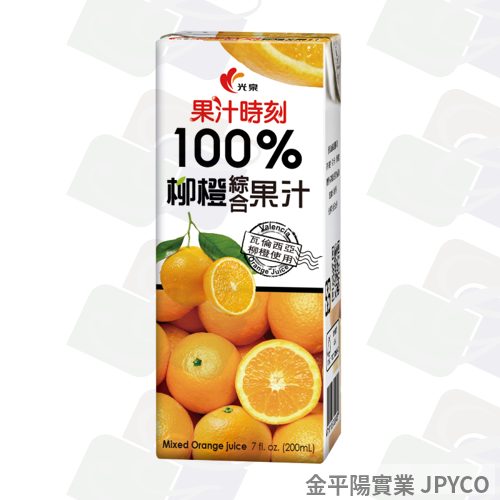 光泉 果汁時刻柳橙綜合果汁 鋁箔200ml*24入