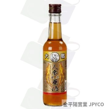 大雕 人參龜鹿藥酒(杞鹿) 玻璃300ml*24入