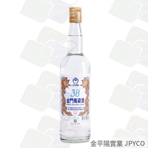 金酒 38度金門高梁酒(中) 600ml*12入