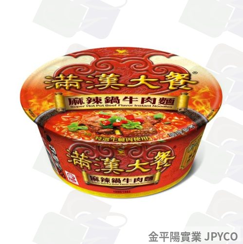 統一 滿漢大餐-麻辣鍋牛肉麵(碗) 204g*6入