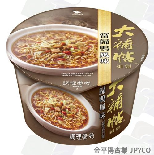 統一 大補帖-當歸鴨細麵(碗) 102g*12入