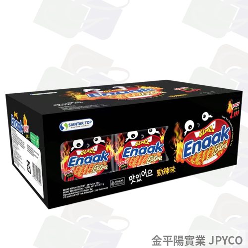 ENAAK 韓式小雞麵-勁辣(黑) 28g*24入/盒