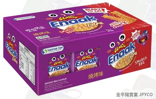 (缺貨)ENAAK 韓式小雞麵-燒烤(紫) 28g*24入/盒