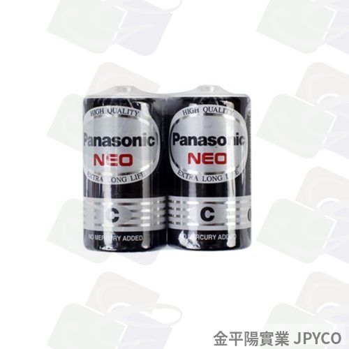 國際牌 2號黑色電池 2入*12組(C)