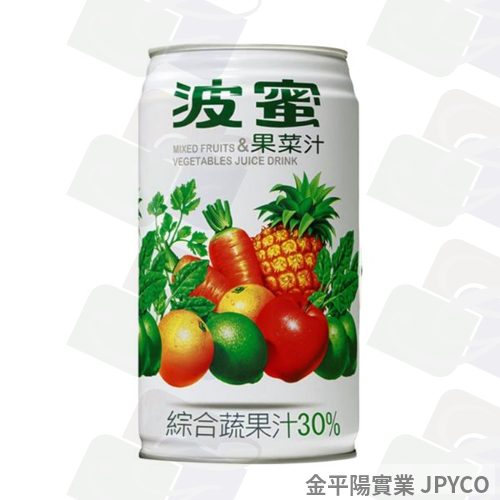 波蜜 果菜汁(禮盒) 鐵罐350ml*24入