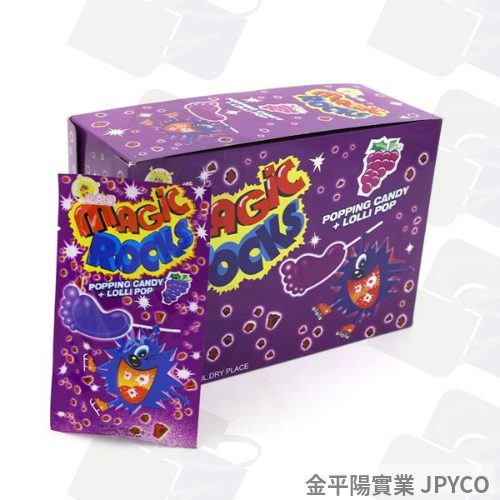 龐克樂 跳腳棒棒糖-葡萄 15g*20入