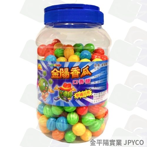 金陽 香瓜(西瓜)風味口香糖(桶) 3.2g*240粒