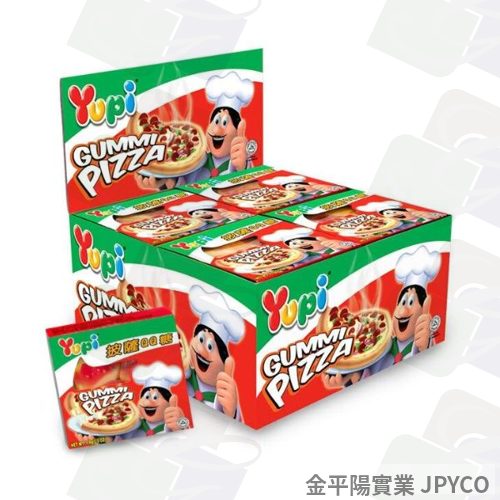 Yupi呦皮 披薩QQ糖 23g*24入*1盒